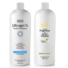 Brazilian keratin treatment Advanced UltraGel FX 34 oz with Preparation Booster