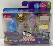 Adopt Me! Pets Fossil Isle - 6-pack w/ Hidden Pet - Exclusive Virtual Item New