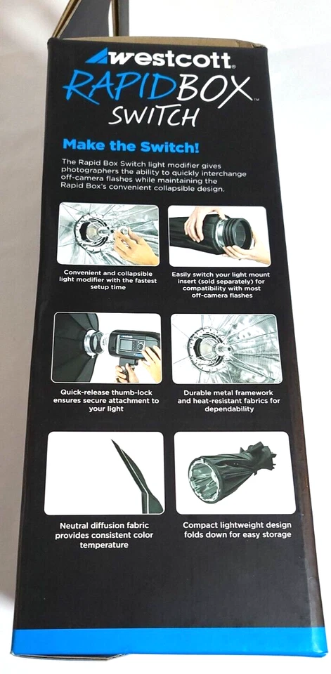 Westcott Rapid Box Switch Strip Softbox 1x2 in **New in box** - Image 2 of 4