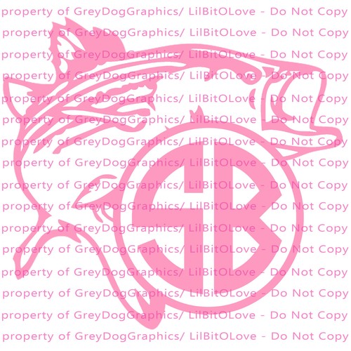 Custom Yeti Sized Striped Bass Fishing Monogram Vinyl Decal Striper Sticker - Picture 19 of 24