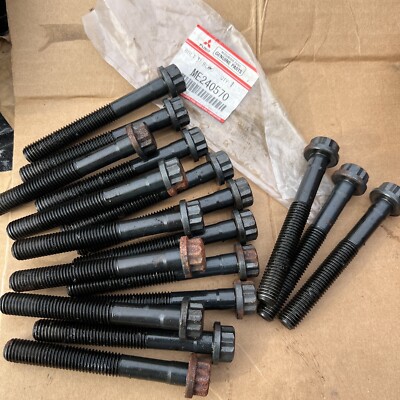 3 Head Cylinder Bolts ME240570 Engine 4M50 Mitsubishi Fuso