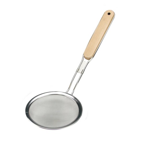 Skimmer Spoon Stainless Steel Straining Fine Mesh Strainer Oil Filter Kitchen