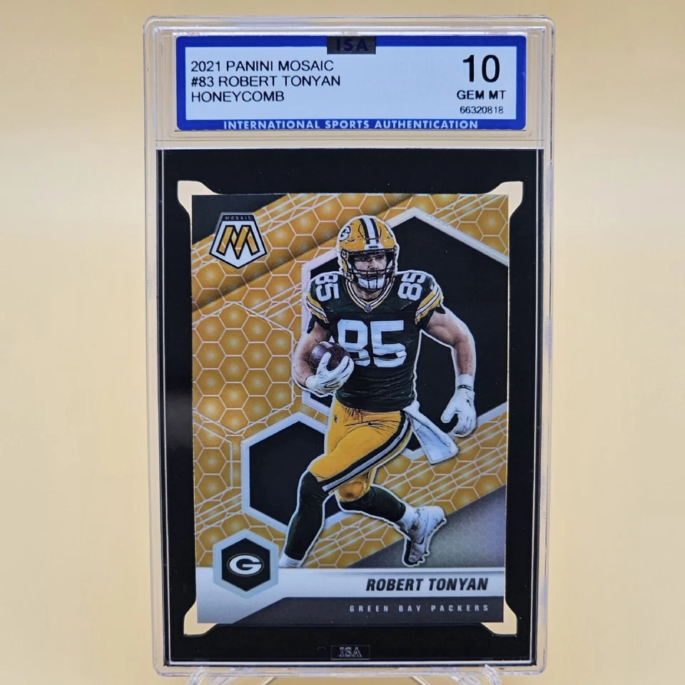 2021 Mosaic Football Robert Tonyan Honeycomb CASE-HIT SSP ISA 10 GEM MINT - Image 2 of 4