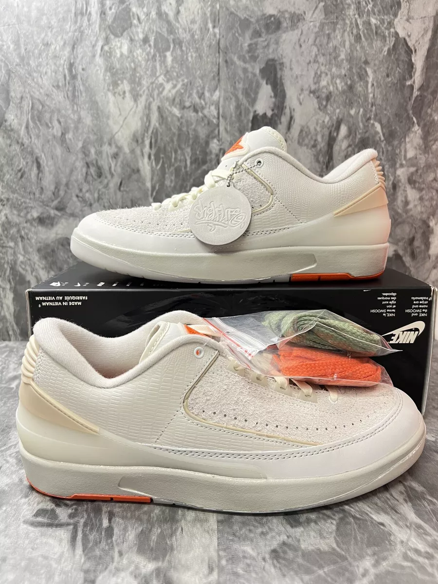Nike Air Jordan 2 x Shelflife Retro Low SP Size 9 Men's 10.5W DV7128-110 Sail Nike Air Jordan 2 x Shelflife Retro Low SP Size 9 Men's 10.5W DV7128-110 Sail