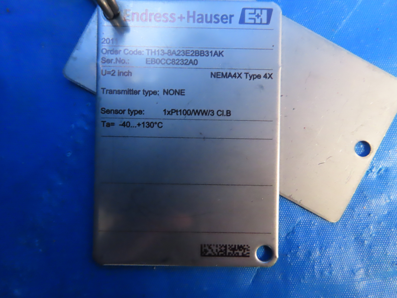 ENDRESS & HAUSER TH138A23E2BB31AK TRANSMITTER PROBE SENSOR 1 Year