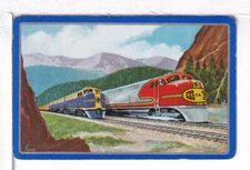 Single Railroad Playing Card "Atchison, Topeka, Santa Fe, ATSF-6b",  Bolhagen #