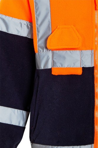 KRAFTD - Chaqueta de lana reflectante con cremallera completa de alta visibilidad - Imagen 10 de 26