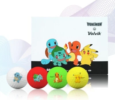 Pokemon Volvik Golf Balls Vivid AAA Four Poke'mon Friends One Dozen