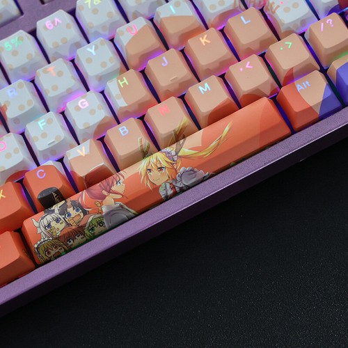 Miss Kobayashi's Dragon Maid RGB Transparent 108 Key OEM Keycap f/Mechanical Key - Picture 3 of 7