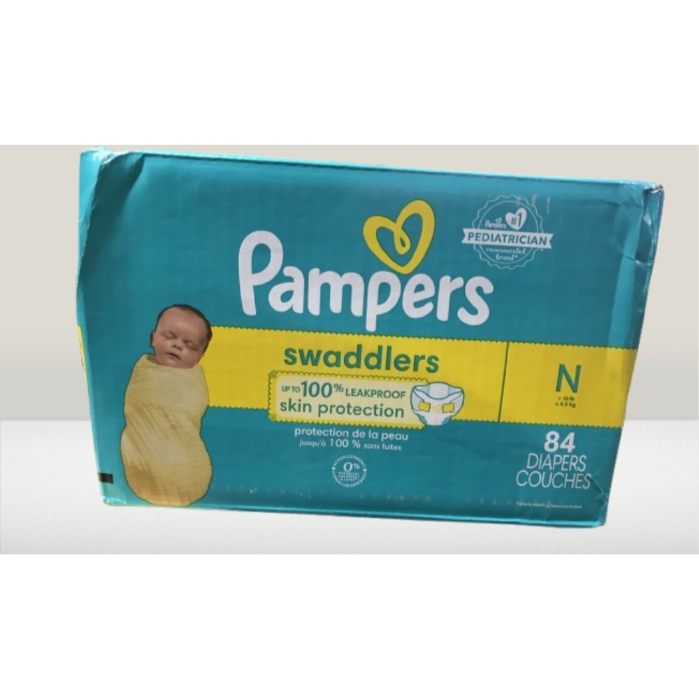 Pampers Baby Diapers-Size 0, 84 Count, Ultra Absorbent Disposable Newborn Diaper