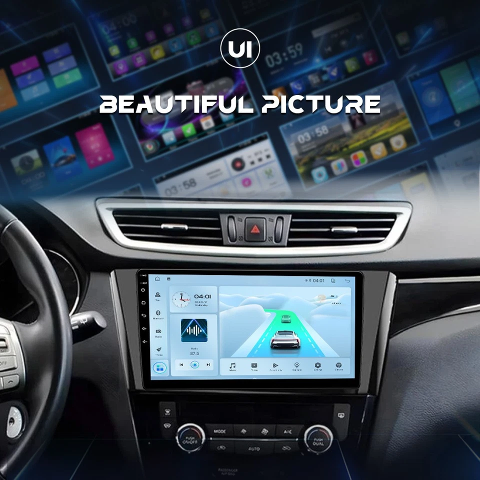 Stereo For Nissan Rogue X-Trail Qashqai 2014-2018 Android 13 CarPlay Car Radio - Imagem 4 de 4