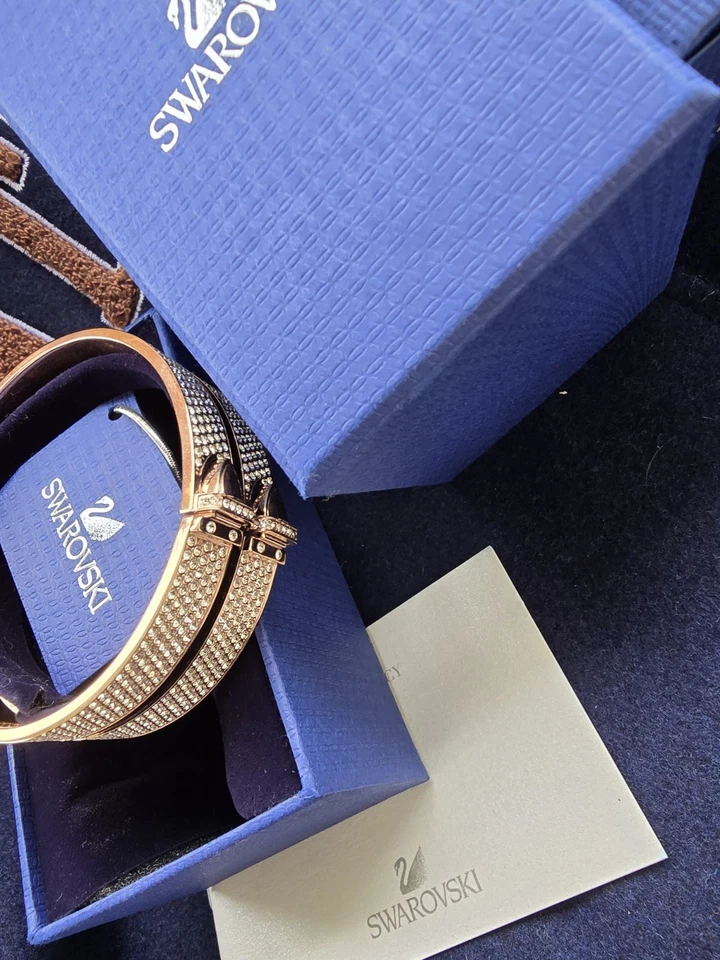 施华洛世奇水晶玫瑰金手镯手链 — 第 4/4 张图片