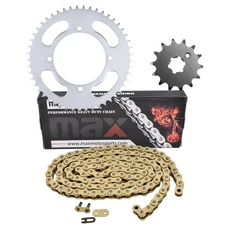 Drive Chain & Sprockets Kit for Kawasaki KX85 2001-2025 Does NOT Fit Big Wheel