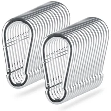 30 PCS M10 Spring Snap Hook Heavy Duty 4 Inch Carabiner Clip Galvanized Steel...