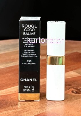 Chanel Rouge Coco Baume 936 CHILLING PINK Tinted Lip Balm 0.1 oz