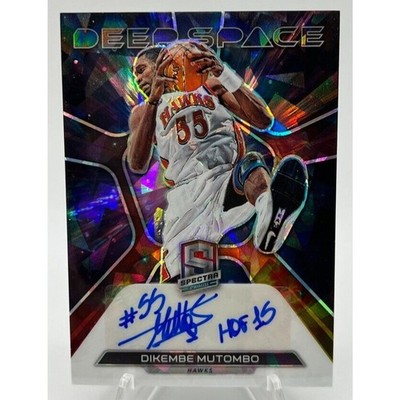 2022-23 Panini Spectra Dikembe Mutombo Deep Space Signatures Astral Prizm /49