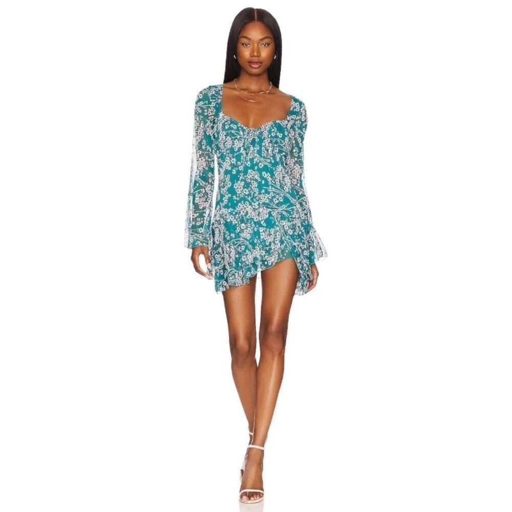 house of harlow blue pleated dress House of Harlow 1960 x REVOLVE Balley Mini Dress in Light Blue