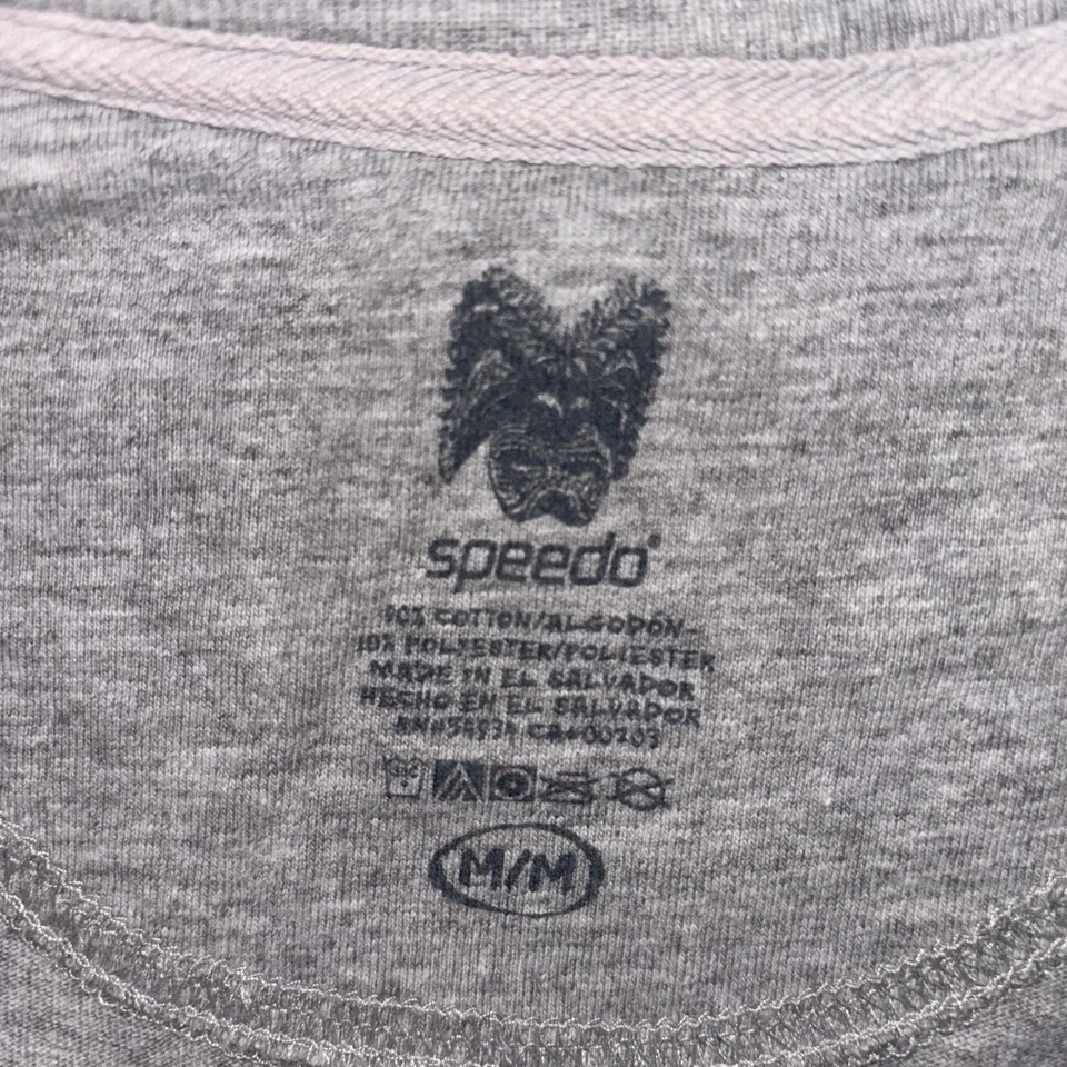 Camisa Speedo Surf Gráfico Vintage Y2K Estilo Patín Camiseta Para Hombres Mediana Gris/Gris Foto 4 de 4