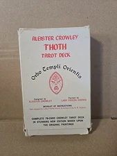 VTG 1983 Aleister Crowley Thoth Tarot Deck 78 Large Card Format w/Instructions