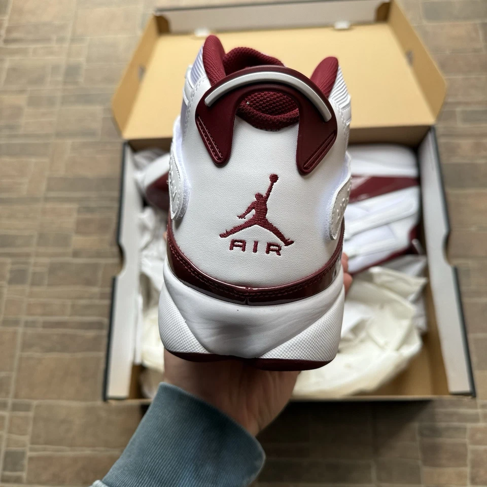 NEW Nike Air Jordan 6 Rings Men's Sz US 18 UK 17 Team Red 322992-165 Sneakers - Image 4 of 4