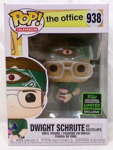 Funko Pop 938 Dwight Schrute As Recyclops The Office Spring Convention Exclusive