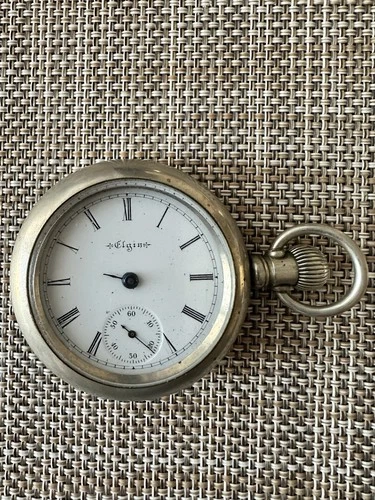 Vintage Elgin Pocket Watch Grade 207 Model 4 Jewels 7 Antique