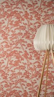 Vliestapete Waldmotiv BäUme Pinie Asiatisch Floral Beige Rot 79001-4 (4,31€/1Qm)