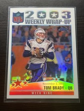 Tom Brady 2004 Topps Chrome Refractor #154 Weekly Wrap-Up HOF Patriots Bucs GOAT