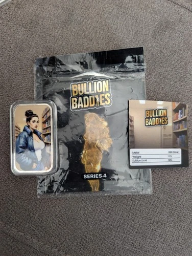 Bullion Baddies Series 4 Colorized 1 Oz Silver Bar Princess Renee