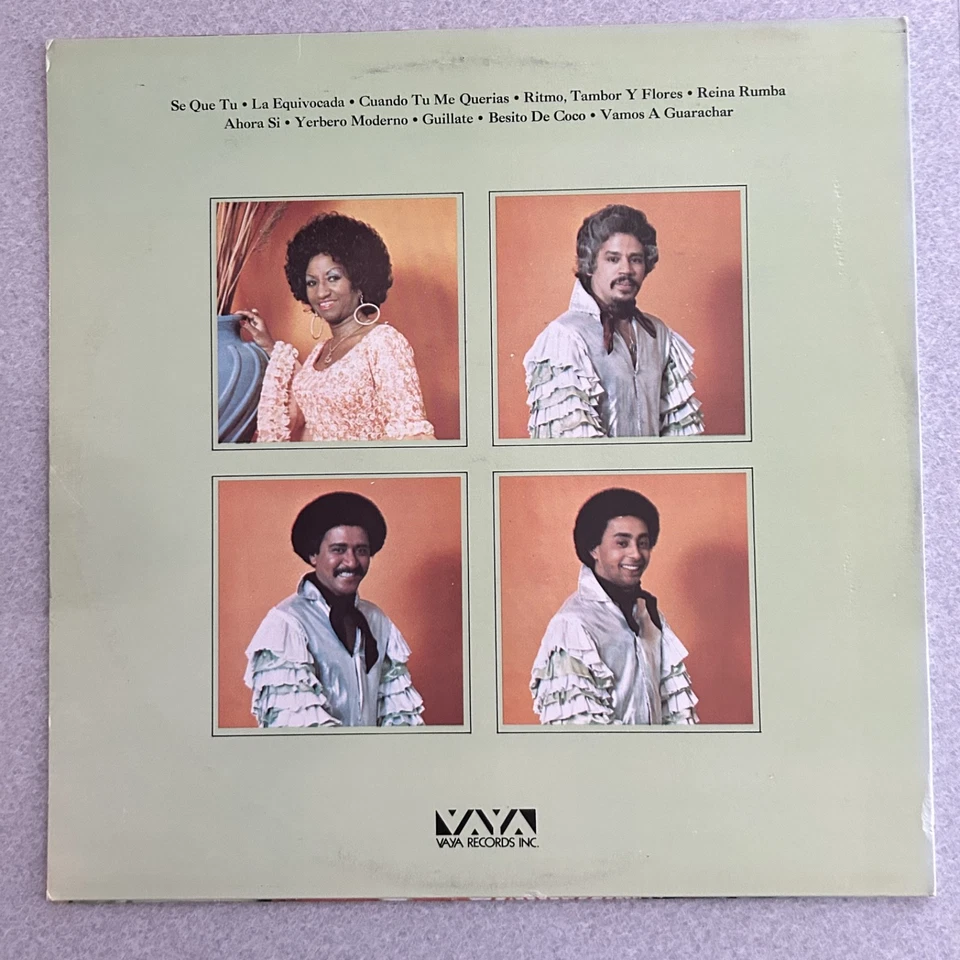Celia Cruz, Johnny, Justo & Papo Recordando El Ayer LP 1976 Besito De Coco - Image 2 of 4