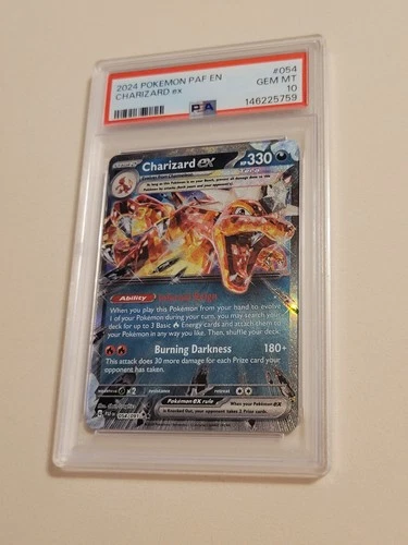 Charizard EX - Pokemon Paldean Fates #054 - Gem Mint PSA 10