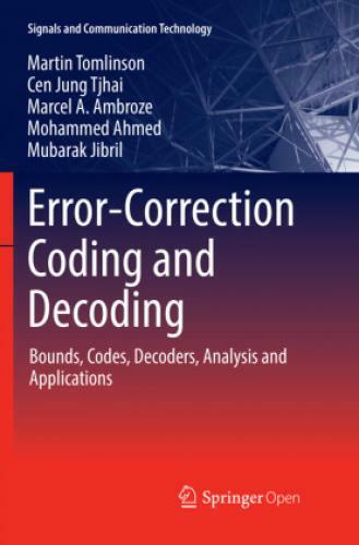 Thumbnail - Error-correction Coding And Decoding Bounds, Codes, Decoders, Analysis