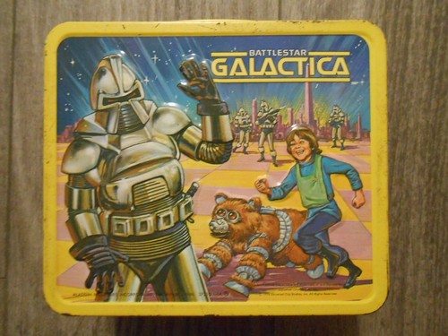 Lunch Box - Vintage 1978 - Metallo/Latta - BATTLESTAR GALACTICA - RARO - Foto 2 di 7
