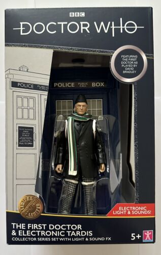 Doktor Who 1. lekarz i elektroniczna figurka Tardis David Bradley - Zdjęcie 1 z 6
