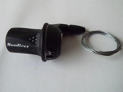Fahrrad Schalt-Drehgriff SUNRACE 3-fach links Fahrradersatzteil Friction #31103 - Bild 1 von 3