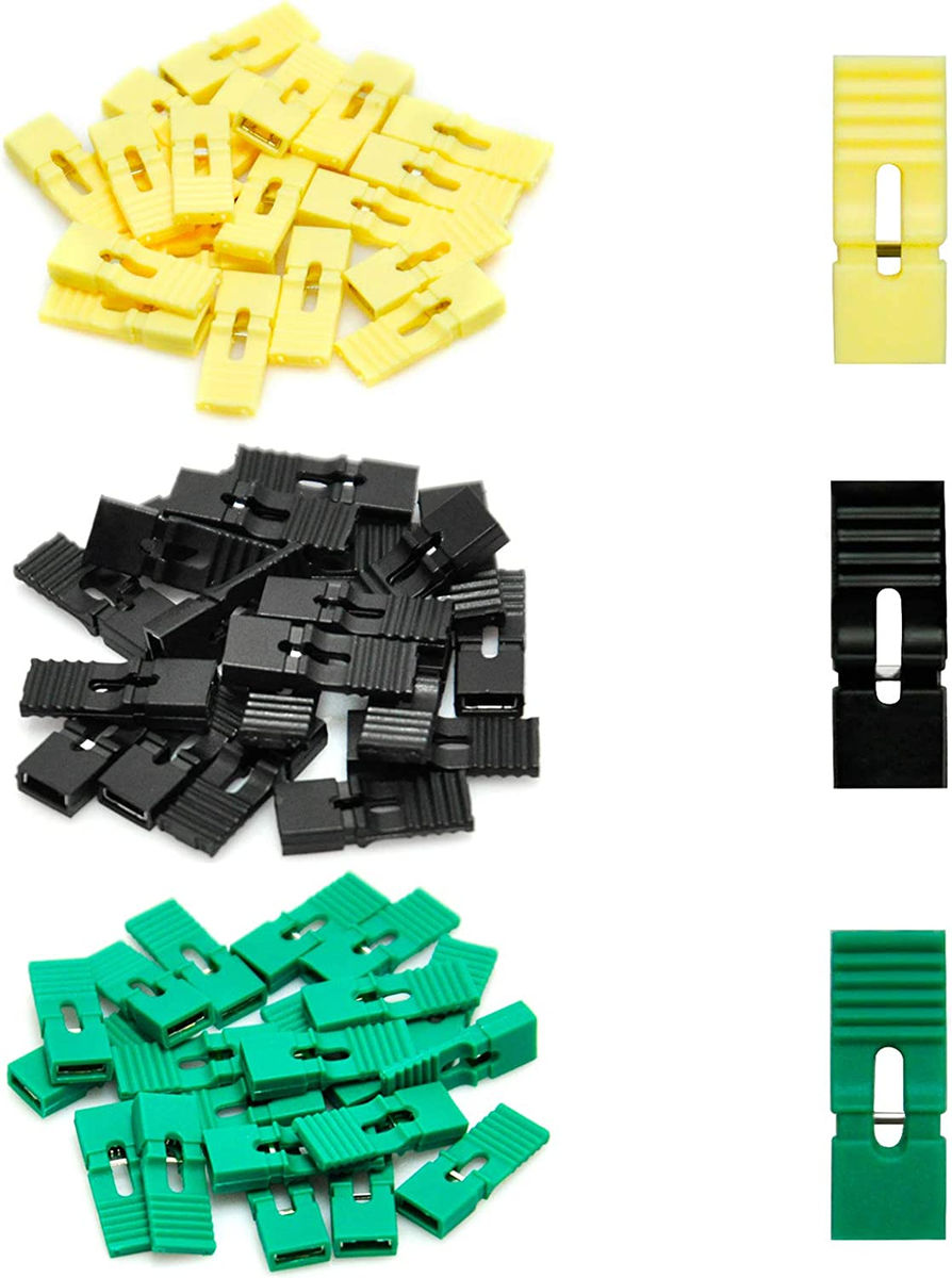 60-Piece 2.54mm Jumper Caps - Circuit Board Shunt Connectors For Arduino & Motherboards