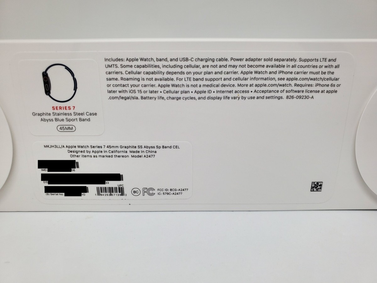 Apple Watch Series 7 45mm Graphite SS Abyss SP Band CEL Apple Watch Series 7 45mm Graphite SS Abyss SP Band CEL