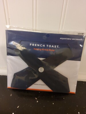 NIP French Toast Navy Girls Cross Over Tie, Adjustable, Washable, Polyester 