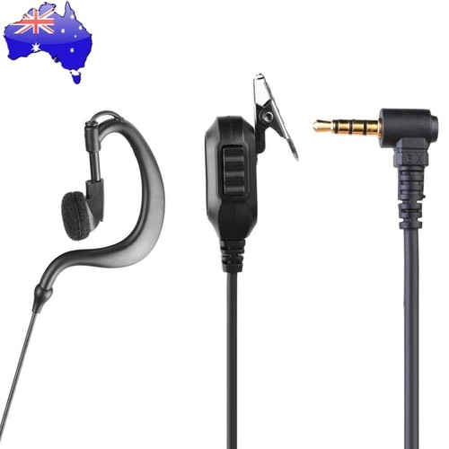 1Pin Earpiece Headset with PTT Mic Multifunctional for Motorola ICOM YAESU Radio