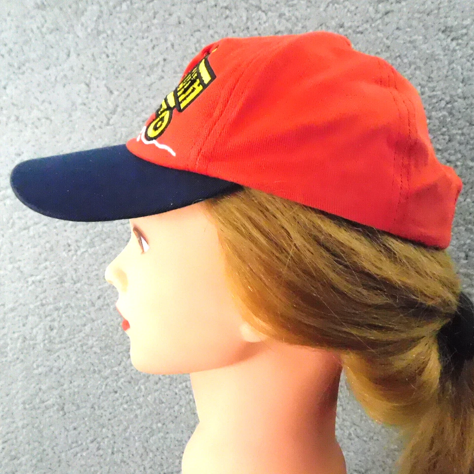 CARTOON DUMP TRACTOR Youth Baseball Cap Hat Embroidered Hook & Loop Adjustable Foto 4 de 4