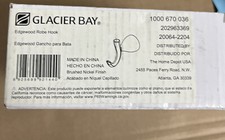 Glacier Bay Edgewood Single Robe Hook in Brushed Nickel