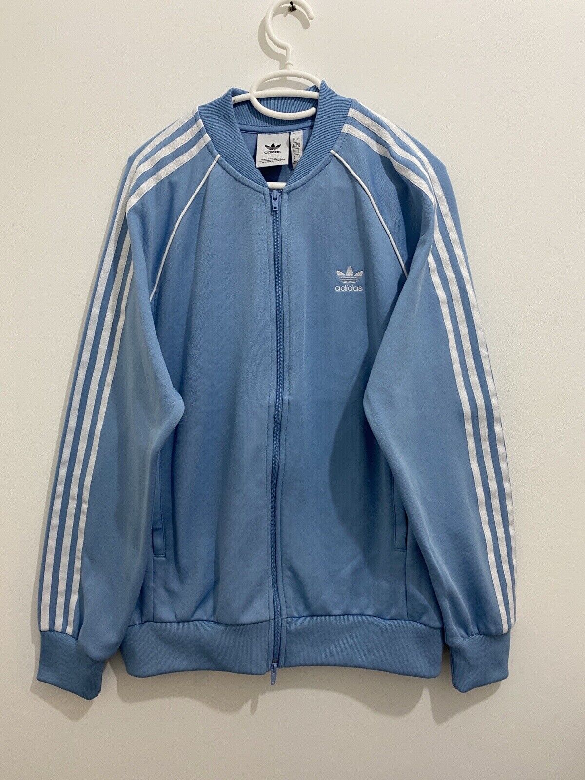 Adidas Originals Superstar Jacket Ash Blue White Size M CW1258 | eBay