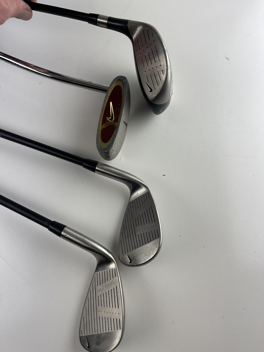 Nike Kids Steel Golf Set Driver Putter Pitch Wedge & Mid