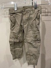 Old Navy Skinny Adjustable Cargo Pants Beige Baby 18-24M