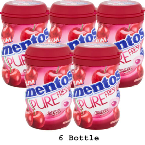 Mentos Cherry Flavour Gum 50 Pieces Sugar Free 97g - Picture 4 of 4