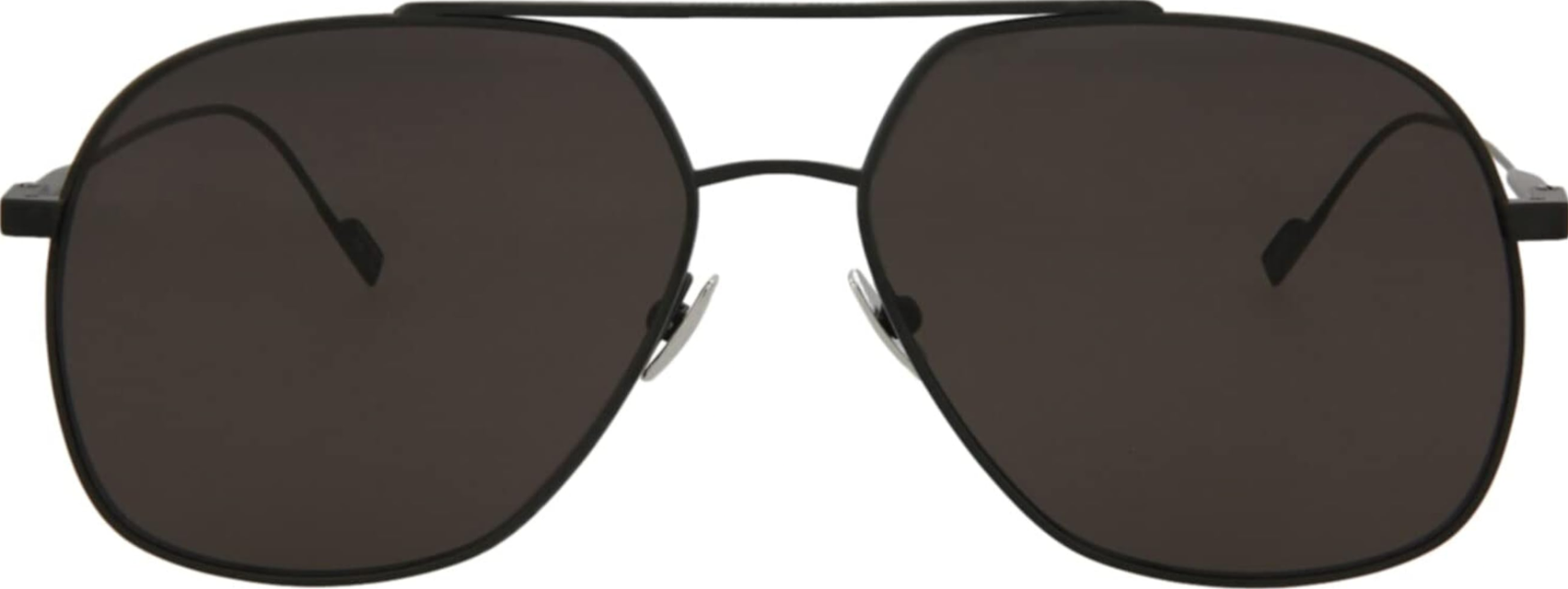 Occhiali da sole aviatore Saint Laurent SL192T 002 60mm titanio nero Italia unisex nuovi