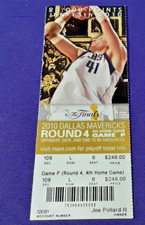 2010 DALLAS MAVERICKS TICKET THE FINALS  FINALS  20000 POINT DIRK NOWITZKI