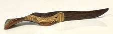 Vintage Exotic Wood Handmade Letter Opener Paper Knife
