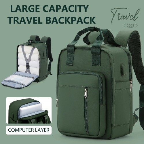 Travel Backpack Shoulder Bag Backpack Lightweight Large-Capacity Charging Bag-image