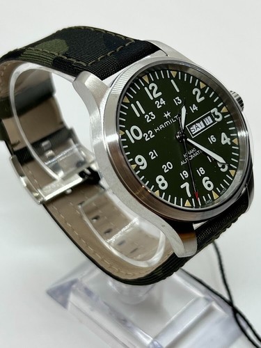 Hamilton H70535061 Khaki Field 42mm Automatic Watch Men Day Date Japan 20.5cm - Picture 15 of 18
